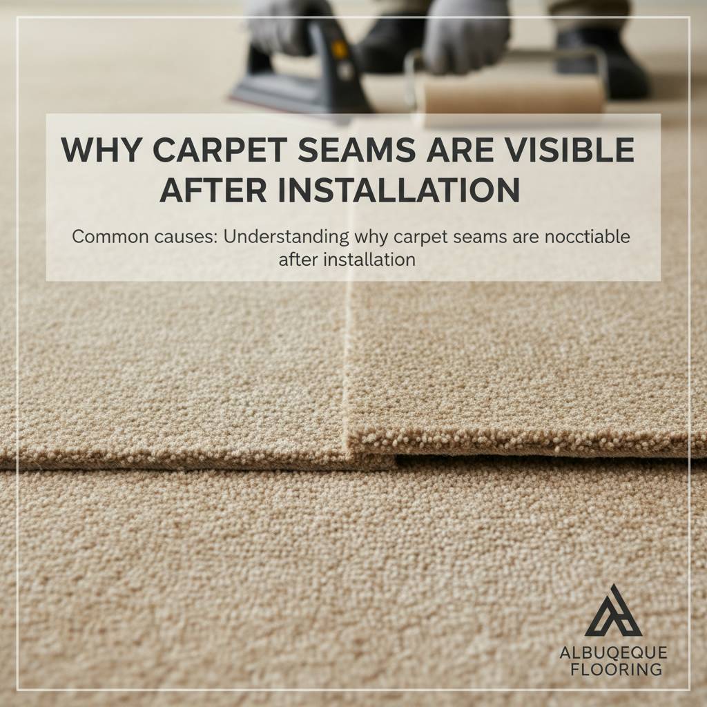 Common causes: Why carpet seams are visible after installation