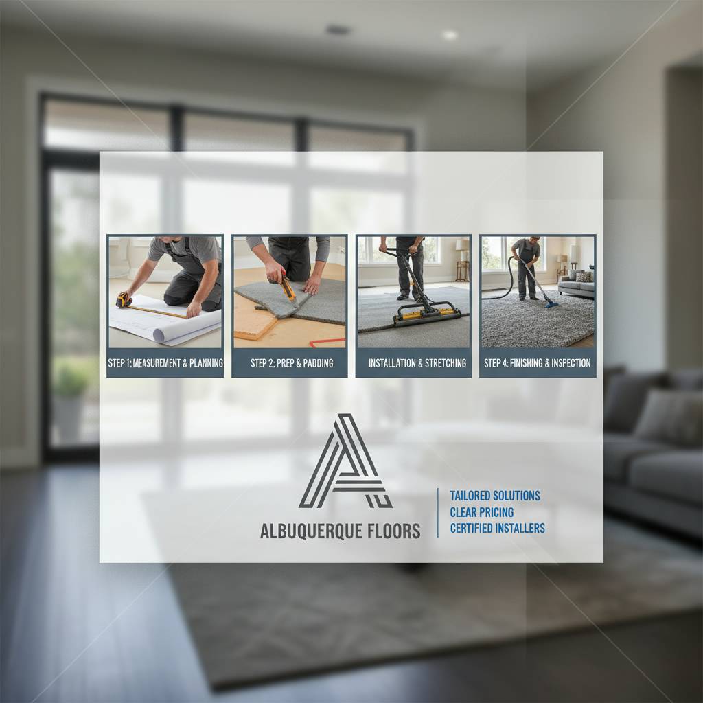 The step-by-step professional carpet installation process