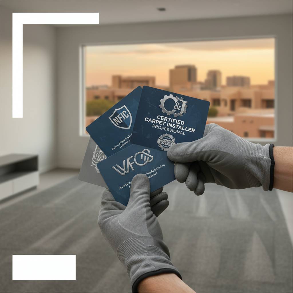 Key certifications to verify for carpet installers