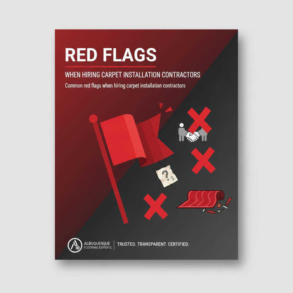 Common red flags when hiring carpet installation contractors