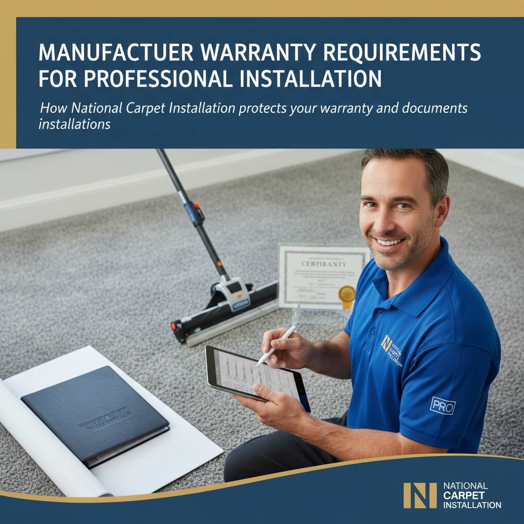 How National Carpet Installation protects your warranty and documents installations