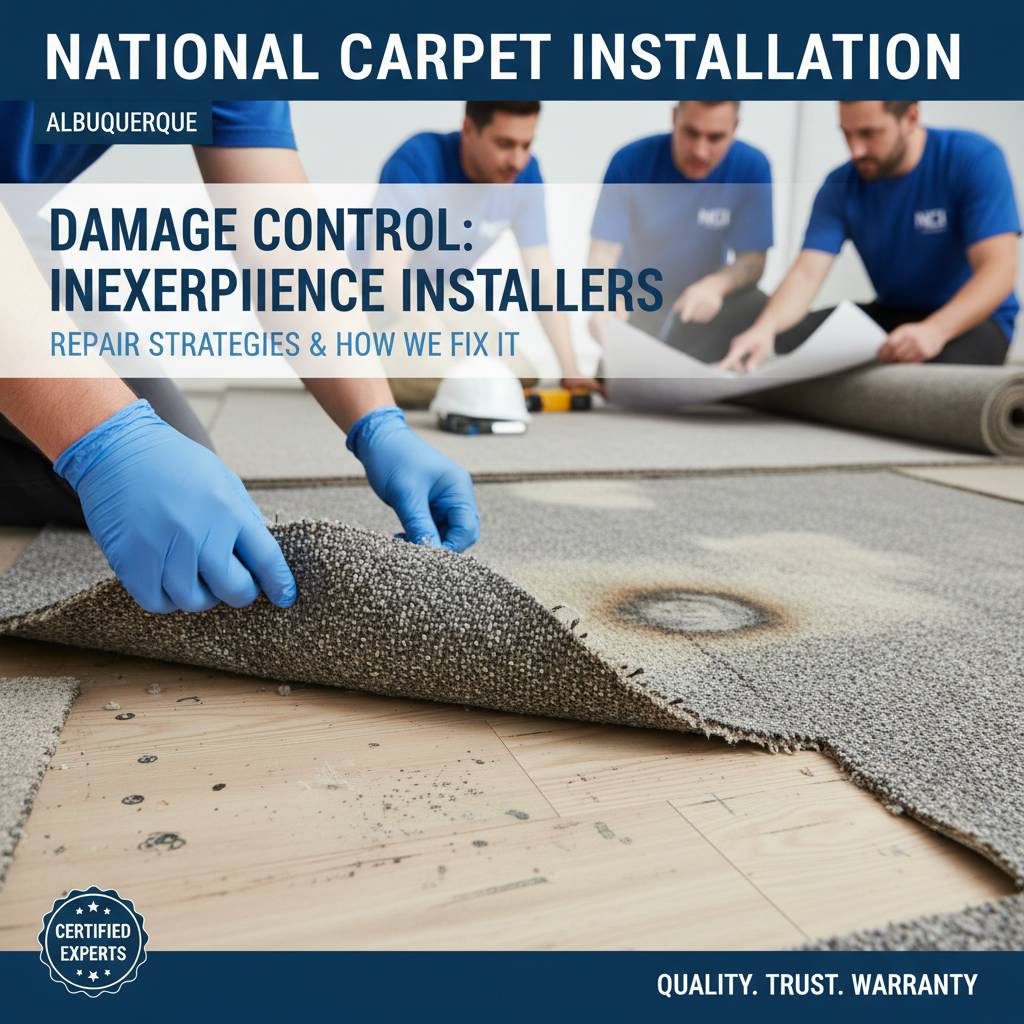 Repair strategies and how National Carpet Installation corrects these issues